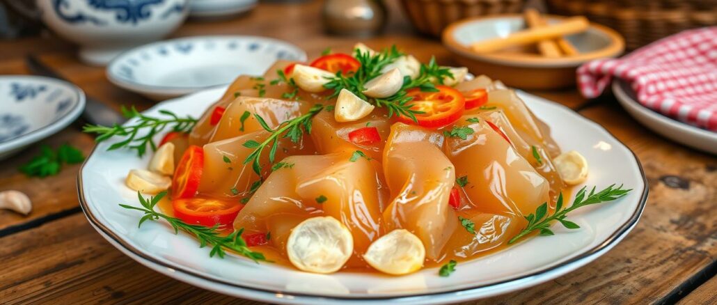 Kholodets-Aspik-aus-Fleisch Kholodets (Aspik aus Fleisch)