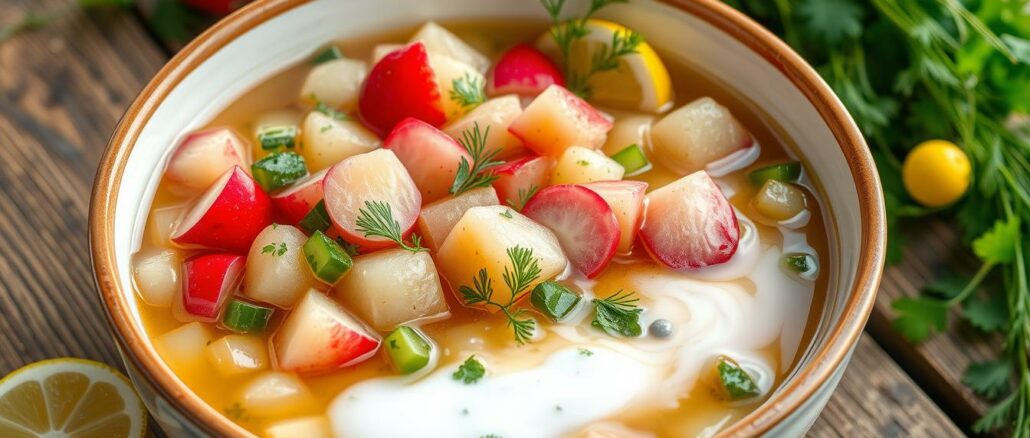 Okroschka (kalte Suppe)