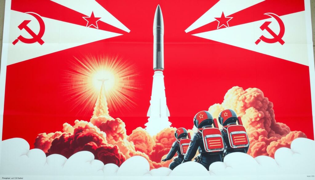 Sowjetische Propaganda Raumfahrt